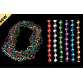 Blank 10/4 Mm Assorted Disco Mardi Gras Bead Necklace (Non Flashing)